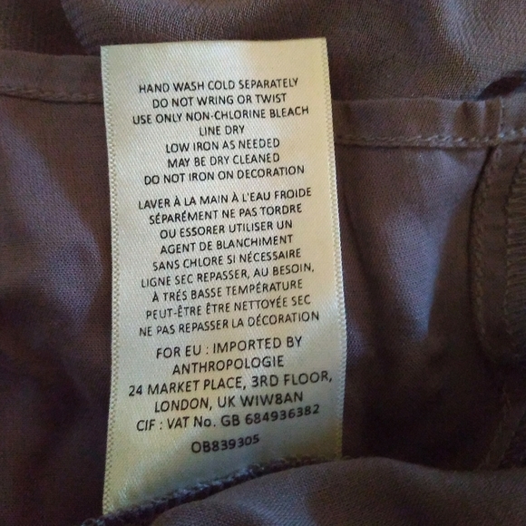 Delicate Beaded Stitched Flowy Anthropologie Dress - Picture 12 of 16